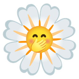 blossom and face with hand over mouth