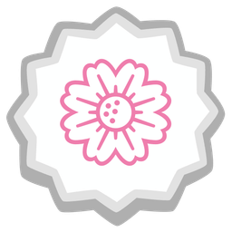 blossom and fish cake with swirl