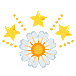 blossom and glowing star