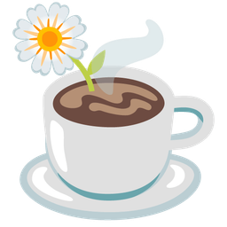 blossom and hot beverage