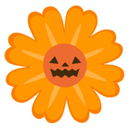 blossom and jack-o-lantern