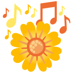 blossom and musical notes