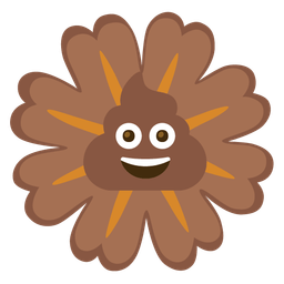 blossom and pile of poo