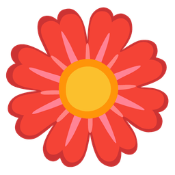 blossom and red heart