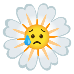 blossom and sad but relieved face