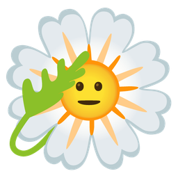 blossom and saluting face