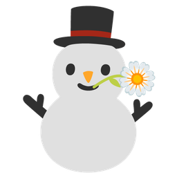 blossom and snowman without snow