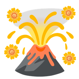 blossom and volcano