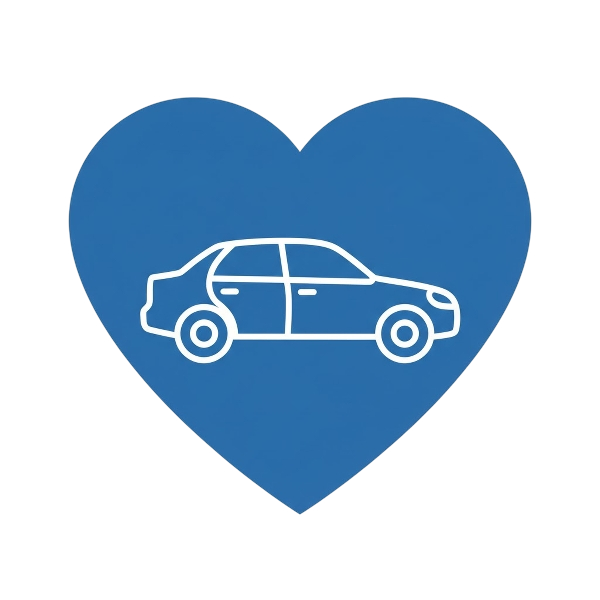 Blue heart and Automobile