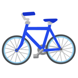 blue heart and bicycle