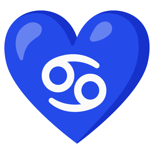 Blue heart and Cancer