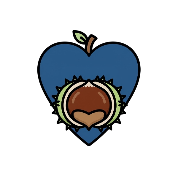 Blue heart and Chestnut