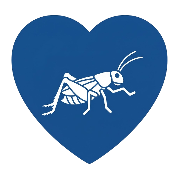 Blue heart and Cricket