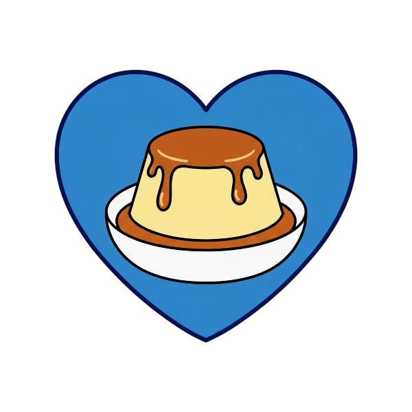 Blue heart and Custard