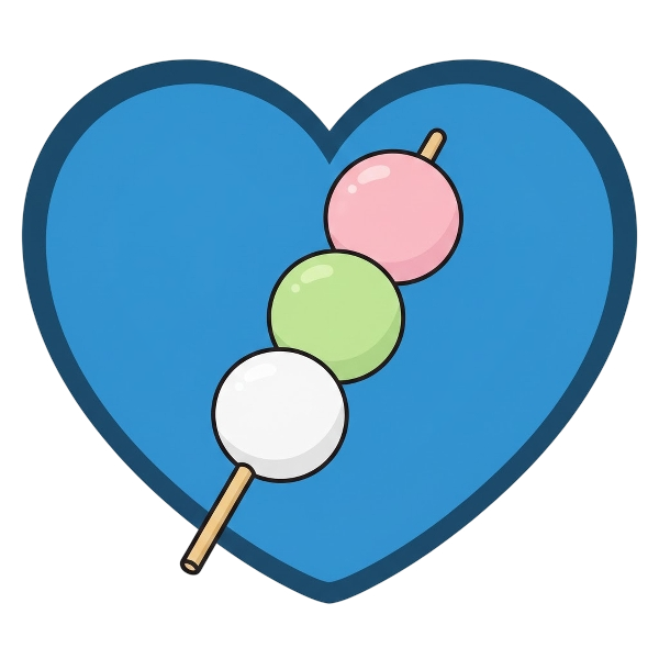 Blue heart and Dango