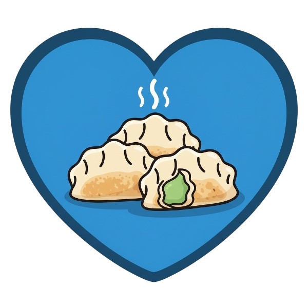 Blue heart and Dumpling