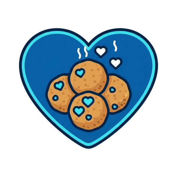 Blue heart and Falafel