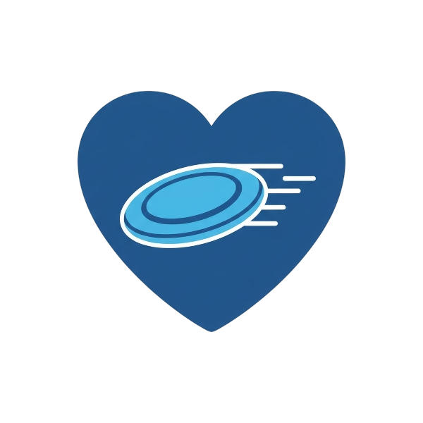 Blue heart and Flying disc