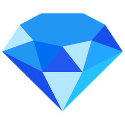 blue heart and gem stone