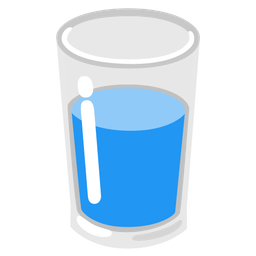 blue heart and glass of milk