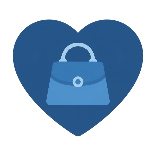 Blue heart and Handbag