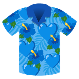 blue heart and hibiscus