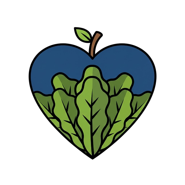 Blue heart and Leafy green