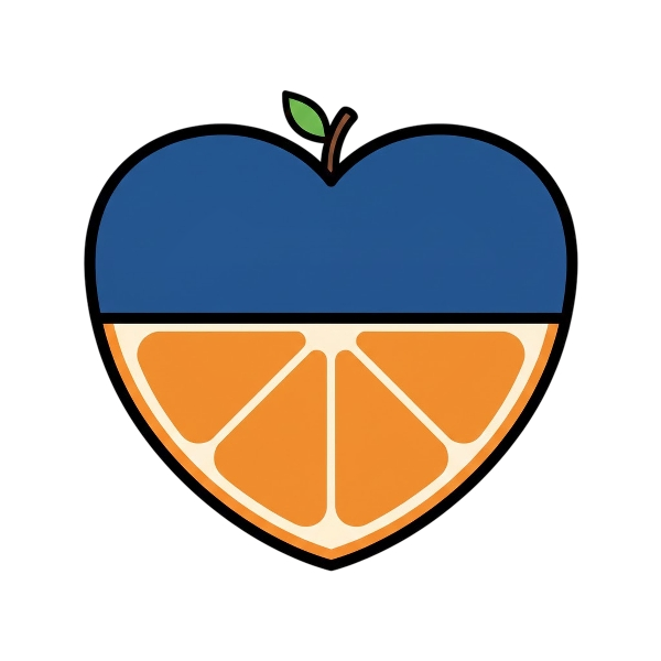 Blue heart and Mango