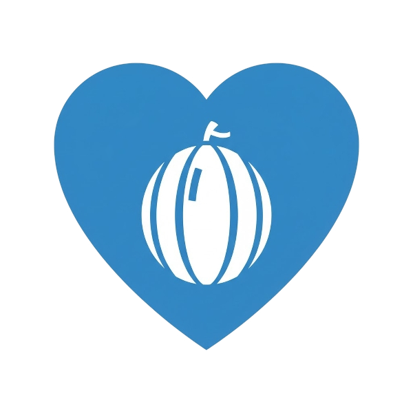 Blue heart and Melon