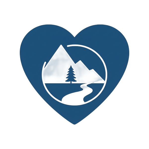 Blue heart and National park