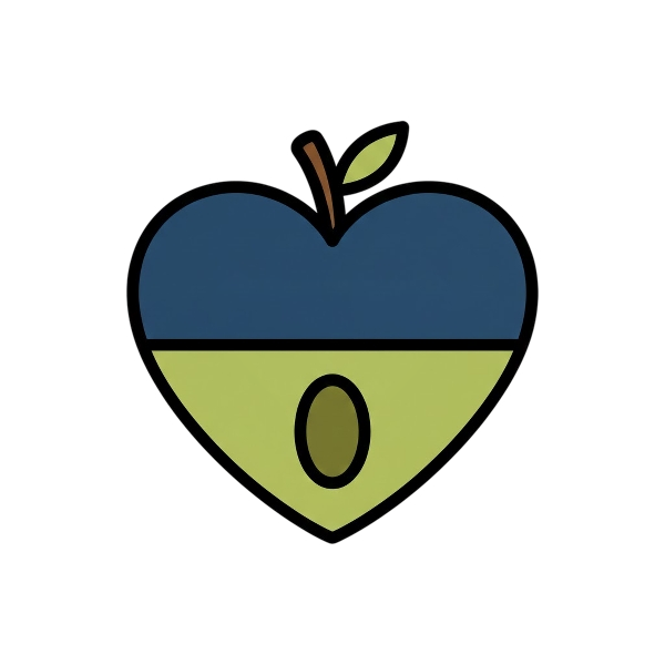 Blue heart and Olive