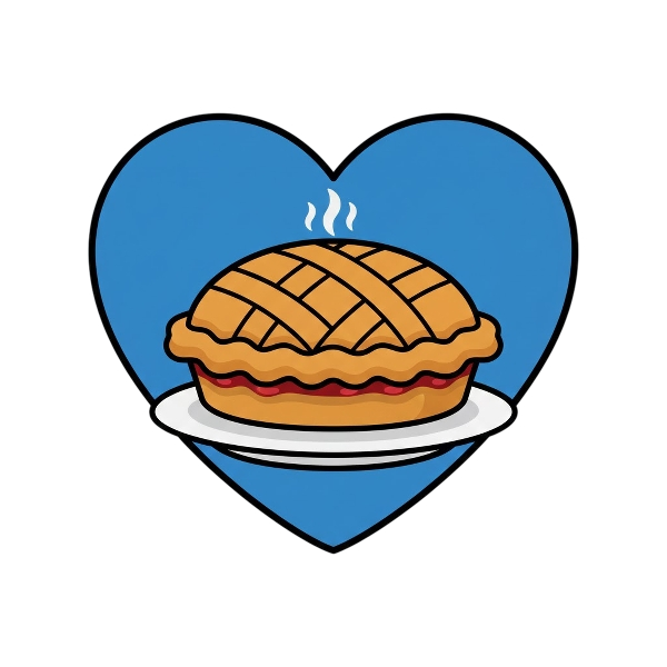 Blue heart and Pie