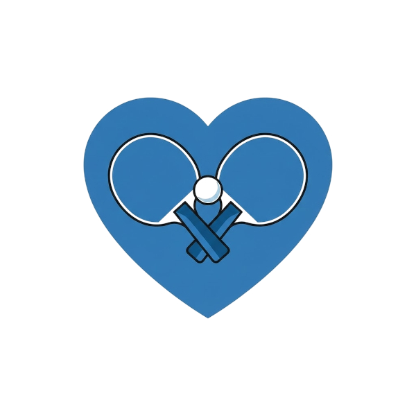 Blue heart and Ping pong