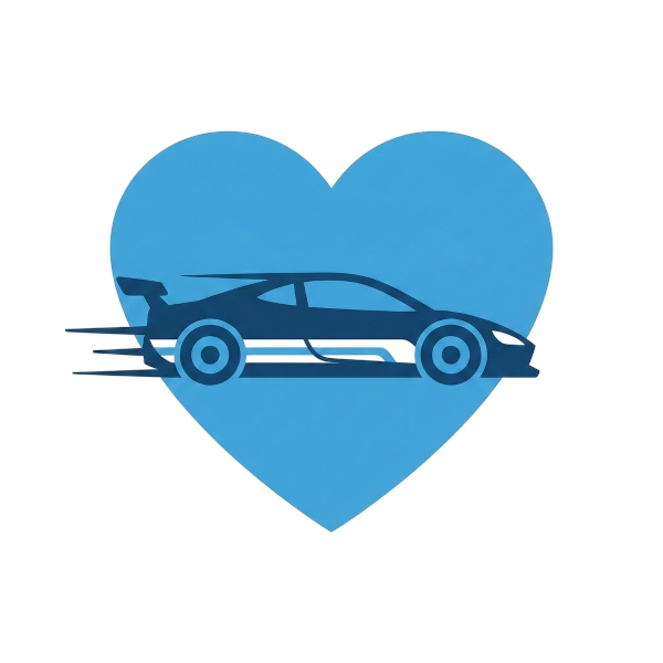 Blue heart and Racing car