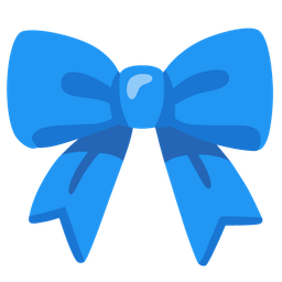 blue heart and ribbon