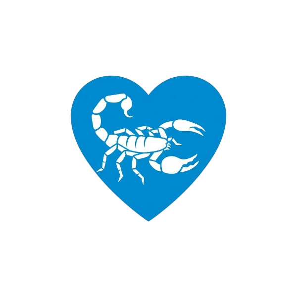 Blue heart and Scorpion