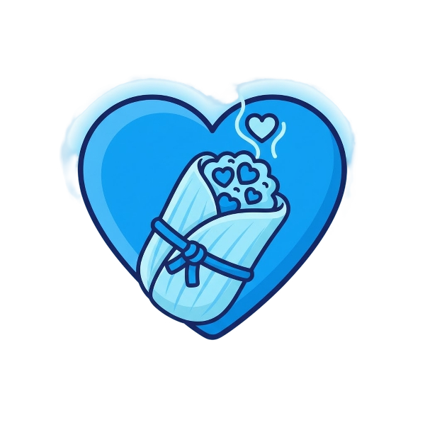 Blue heart and Tamale