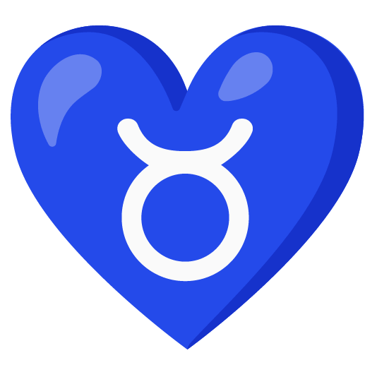 Blue heart and Taurus