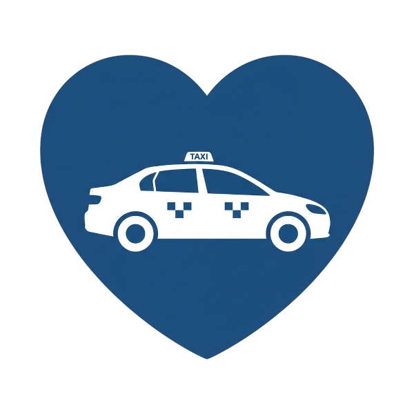 Blue heart and Taxi