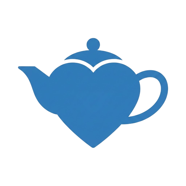 Blue heart and Teapot