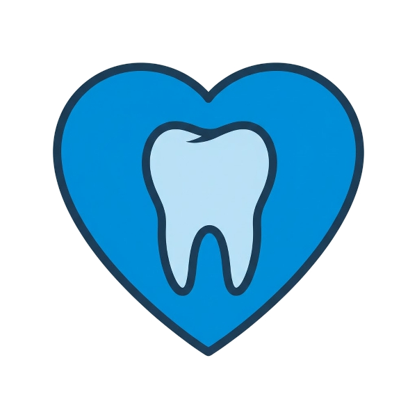 Blue heart and Tooth