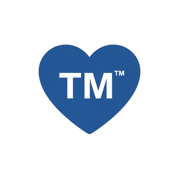 Blue heart and Trade mark