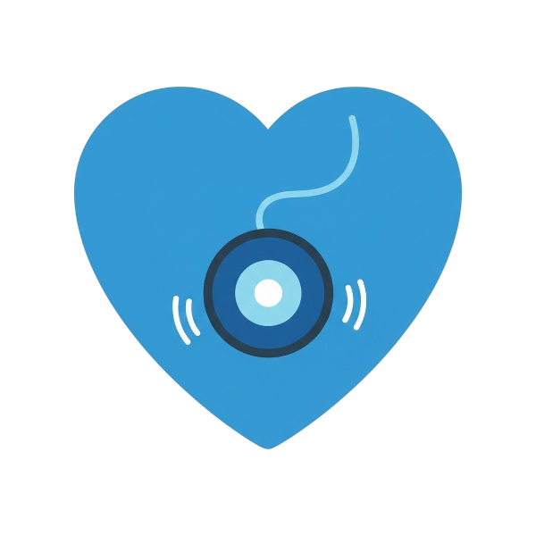 Blue heart and Yo-yo