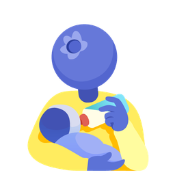 blueberries and baby bottle