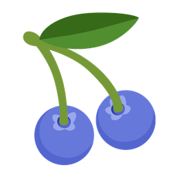 blueberries and cherries