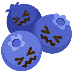 blueberries and confounded face