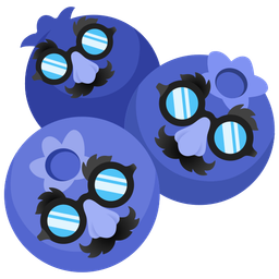 blueberries and disguised face