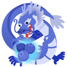 blueberries and dragon