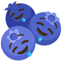 blueberries and drooling face