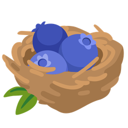 blueberries and empty nest